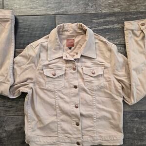 Joe's Jeans Cream Jean Jacket Large